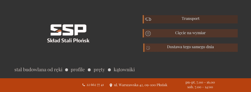 Skład Stali Płońsk - Grafika w tle profilu Facebook